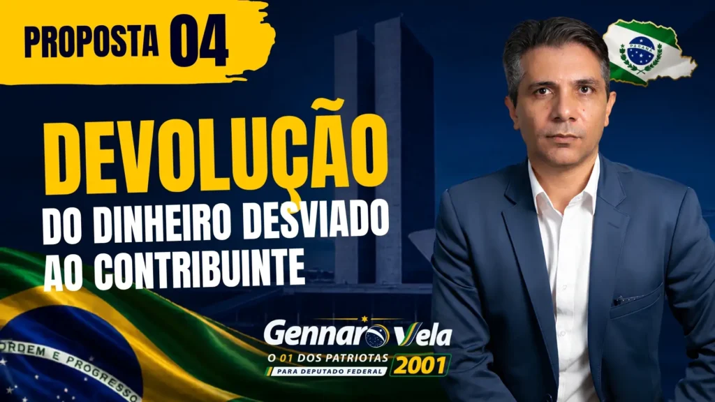 Imposto ZERO com a Devolução do dinheiro desviado ao contribuinte.