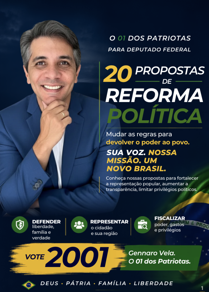 0 01 DOS PATRIOTAS PARA DEPUTADO FEDERAL